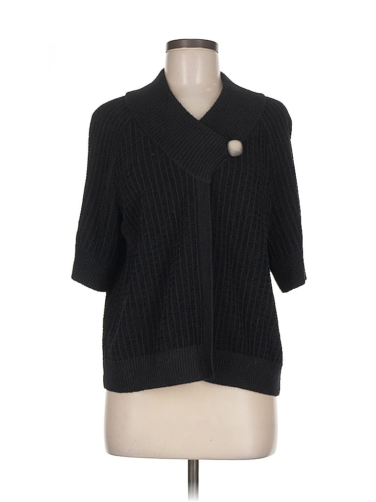 St. John Black 3/4 Sleeve Blouse Size M - photo 1