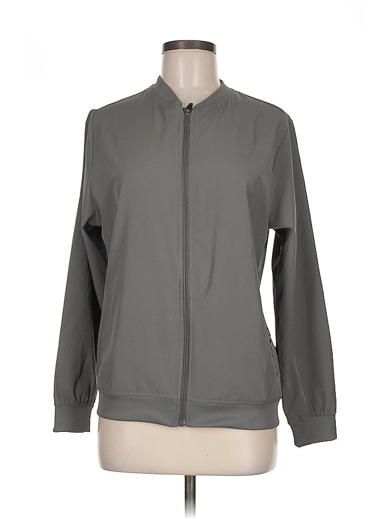 Pre-owned Assorted Brands Track Jacket In Gray