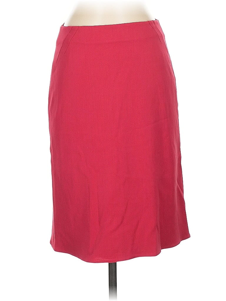 Armani Collezioni Solid Red Formal Skirt Size EU (IT) 40 / US 4 - photo 1