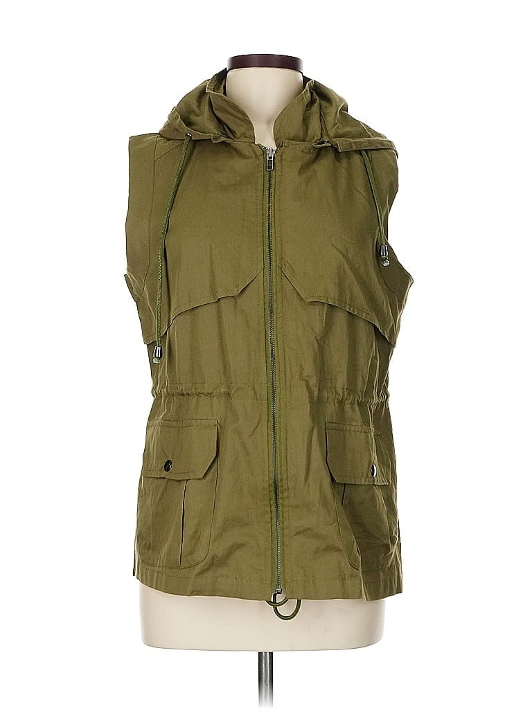 Montanaco 100% Cotton Solid Green Vest Size M - photo 1