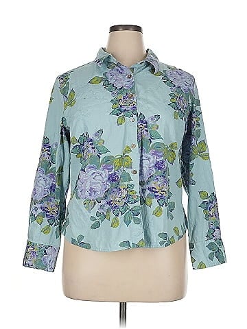 J.Jill 3/4 Sleeve Button-Down Shirt (view 1)