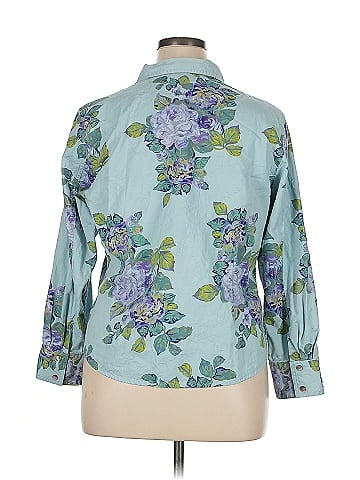 J.Jill 3/4 Sleeve Button-Down Shirt (view 2)
