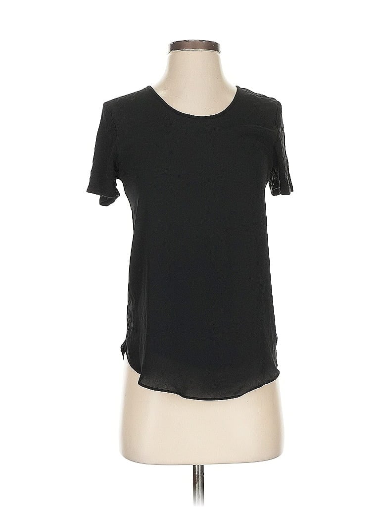 Pre-owned Ann Taylor Loft Short Sleeve T-shirt In Black