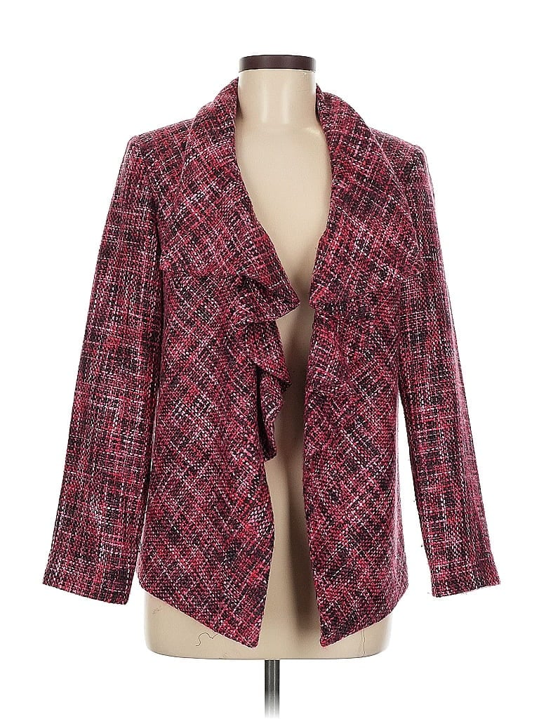 Pre-owned Chico's Blazer Jacket In Red