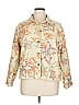 Chico's Design 100% Cotton Floral Ivory Jacket Size XL (3) - photo 1