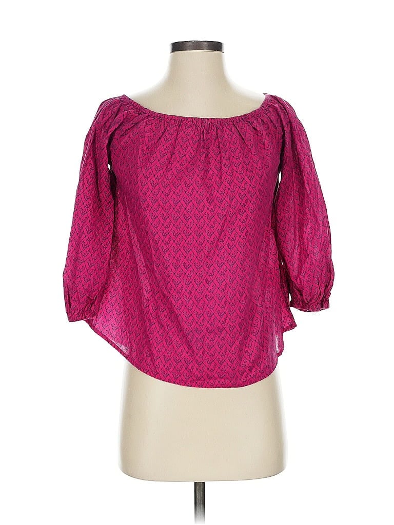 MAEVE Pre-owned 3/4 Sleeve Blouse In Pink