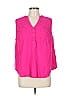 Torrid Pink Sleeveless Button-Down Shirt Size Lg Plus (0) - photo 1