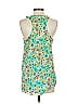 Ambiance Apparel 100% Polyester Green Sleeveless Blouse Size S - photo 4