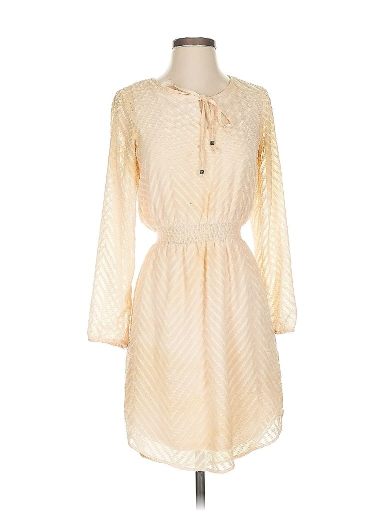 Pre-owned Daniel Rainn Casual Dress In White