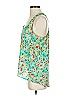 Ambiance Apparel 100% Polyester Green Sleeveless Blouse Size S - photo 6