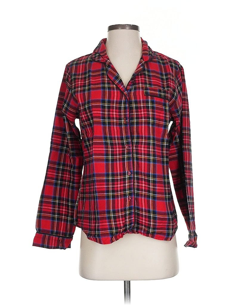 Pre-owned Stars Above Long Sleeve Button Down Shirt In Red