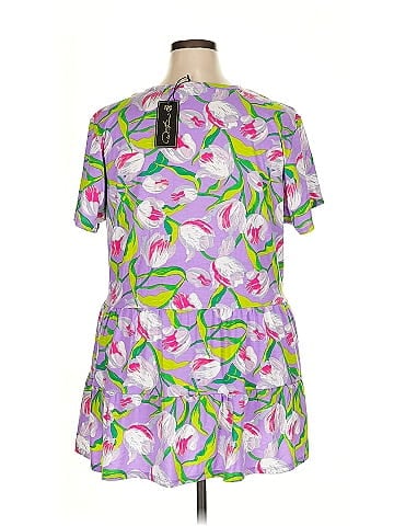 DG^2 by Diane Gilman Short Sleeve Blouse (view 2)