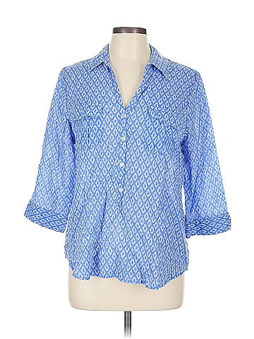 Chico's 3/4 Sleeve Button-Down Shirt (view 1)