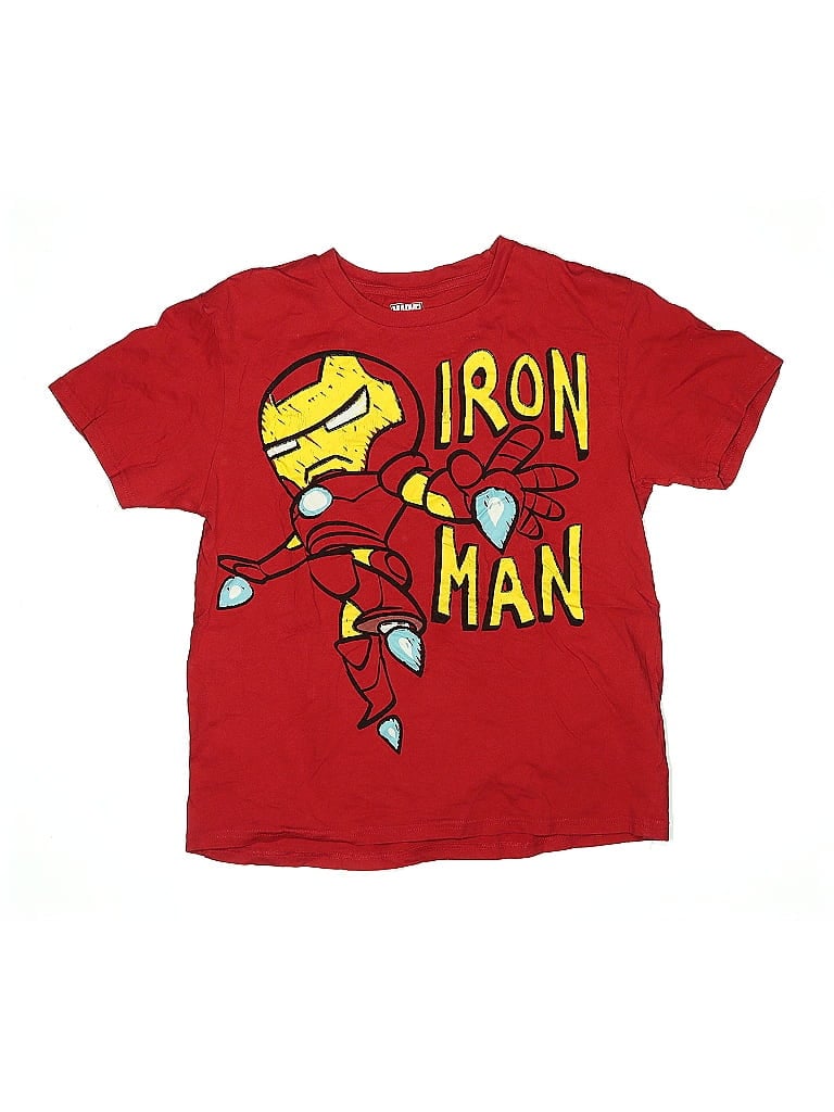 Click to view more detailed imagery on our partner's website Pre-owned Marvel Kids' Short Sleeve T-shirt In Red
