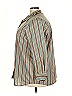 Roaman's Stripes Brown 3/4 Sleeve Button-Down Shirt Size 26 (2X) - photo 4