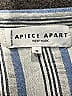 Apiece Apart 100% Cotton Stripes Blue 3/4 Sleeve Button-Down Shirt Size 10 - photo 7