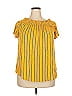 Ambiance Yellow Short Sleeve Blouse Size 2X - photo 1