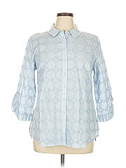 Isaac Mizrahi Live! 3/4 Sleeve Button Down Shirt
