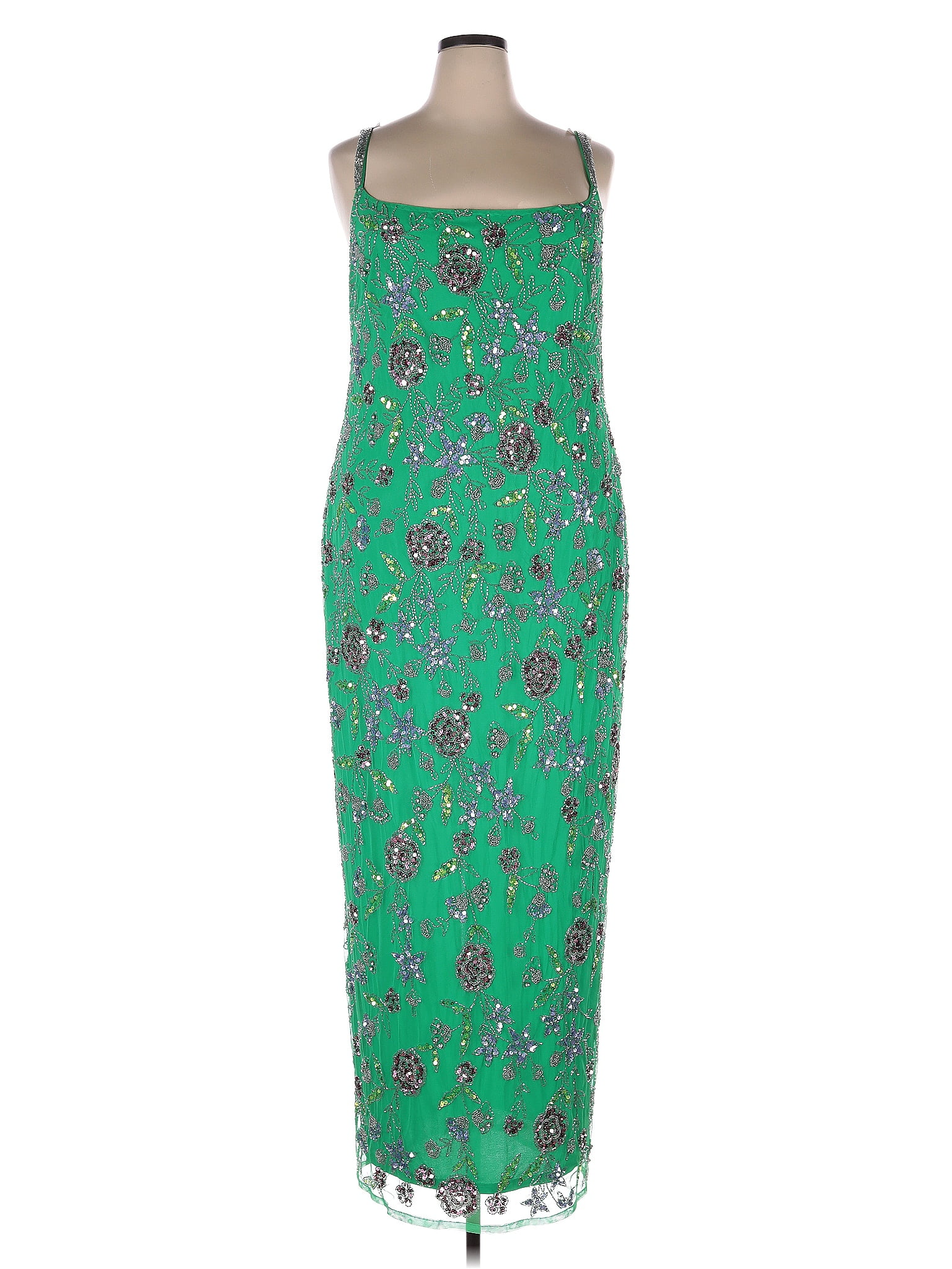 Mac Duggal Green Casual Dress Size 12
