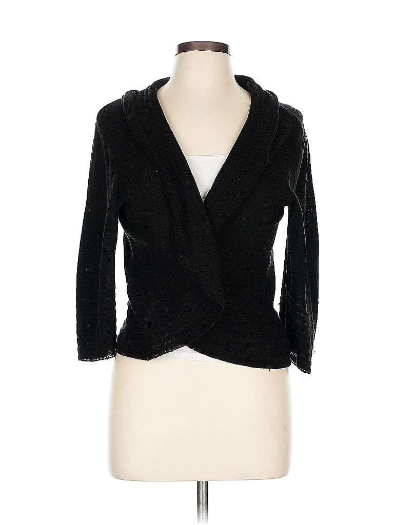 Pre-owned Christopher & Banks Cardigan Sweater In Black