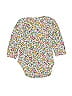 Baby Boden 100% Cotton Floral White Pink Long Sleeve Onesie Size 0-3 mo - photo 2