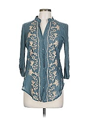 Tiny 3/4 Sleeve Button Down Shirt