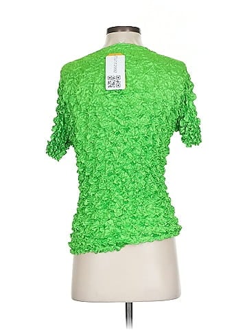 f.c Vibrant Green Textured Top (view 2)