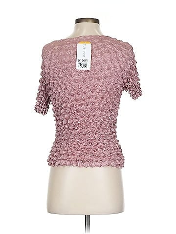 f.c Burgundy Textured Frilly Blouse (view 2)