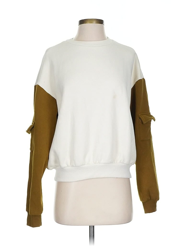 Pre-owned Assorted Brands Sweatshirt In White