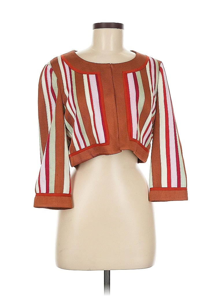 St. John Stripes Red Jacket Size 8 - photo 1