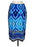Chico's Print Blue Formal Skirt Size Sm (0) - photo 2