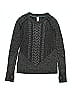 Ivivva Chevron-herringbone Gray Pullover Sweater Size 10 - photo 1