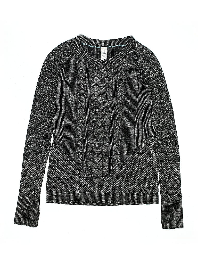 Ivivva Chevron-herringbone Gray Pullover Sweater Size 10 - photo 1