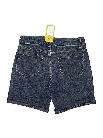 Riders by Lee Blue Denim Mid-Rise Shorts (view 2)