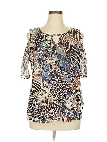 Notations Short Sleeve Blouse (view 1)