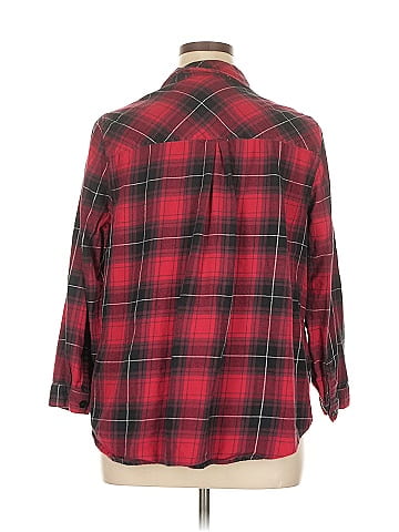Catherines 3/4 Sleeve Button-Down Shirt (view 2)