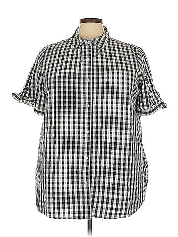 Roaman's Short Sleeve Button-Down Shirt (view 1)