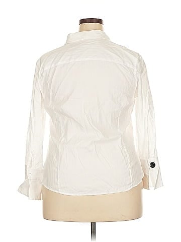 Foxcroft 3/4 Sleeve Button-Down Shirt (view 2)