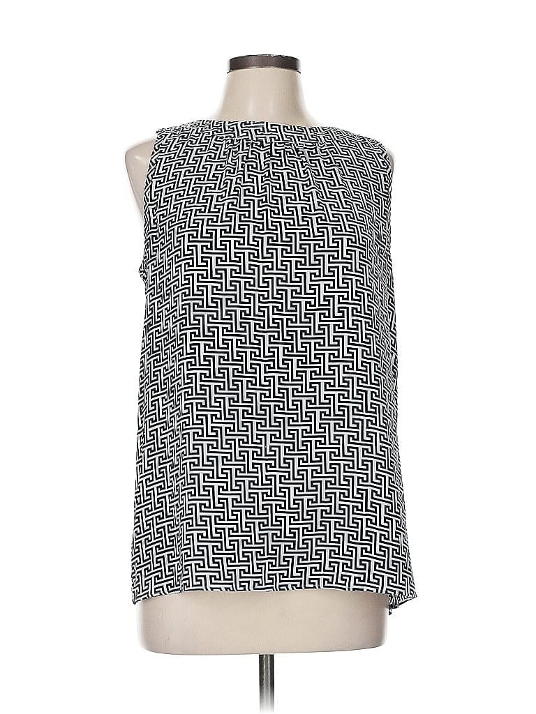 Pre-owned Ann Taylor Loft Outlet Sleeveless Blouse In Silver