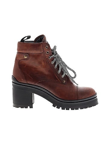 Miu Miu Leather Nevermind Combat Boots (view 1)