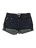 BP. Chevron-herringbone Blue Denim Shorts Size 5 - photo 1