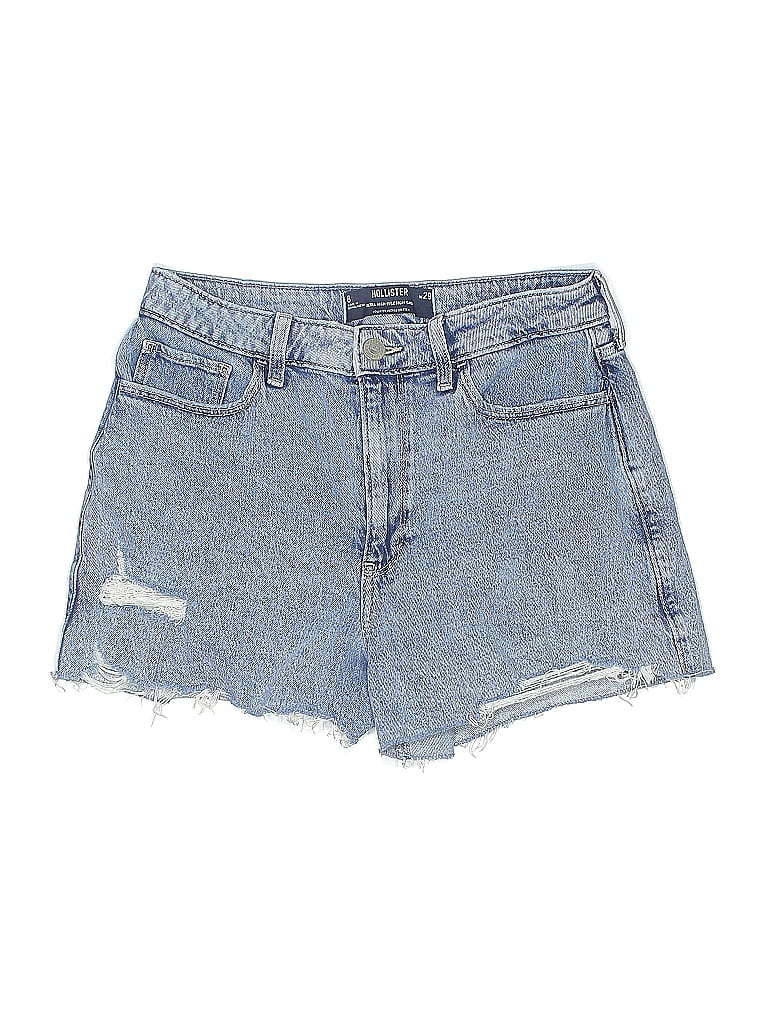 Pre-owned Hollister Denim Shorts In Blue