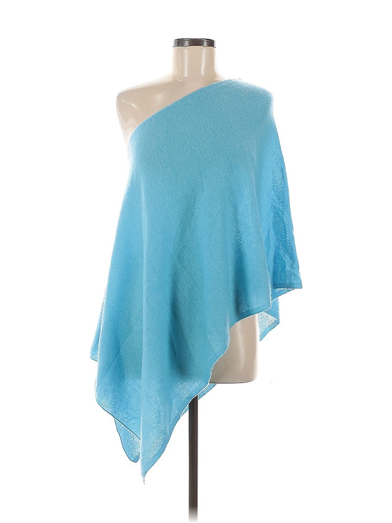 Poncho 100% Cachemire NS Cashmere - Bleu Marine - Taille Unique - Neuf Avec étiquette