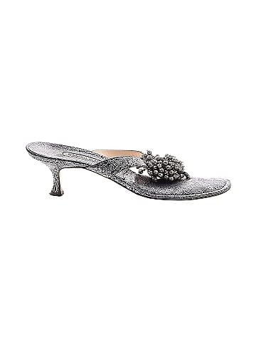 Manolo Blahnik Vintage Printed Sandals (view 1)
