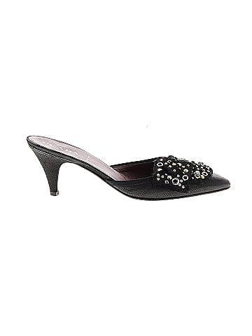 Prada Vintage Leather Embellished Mules (view 1)