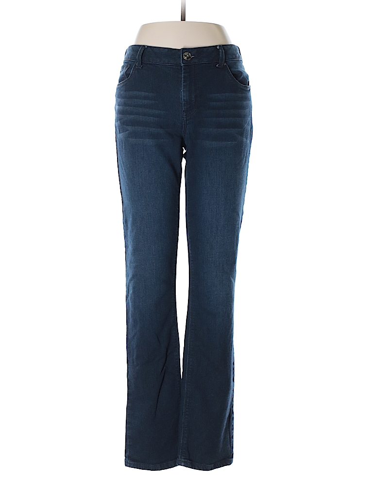 Natural Reflections Solid Blue Jeans Size 8 - 80% off | thredUP