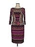 David Meister Paisley Purple Cocktail Dress Size 14 - photo 1
