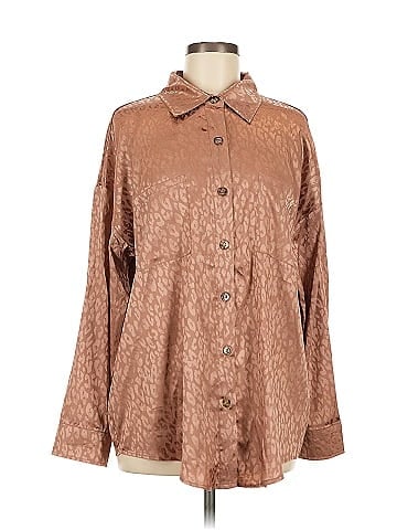 Peach Love Long Sleeve Blouse (view 1)