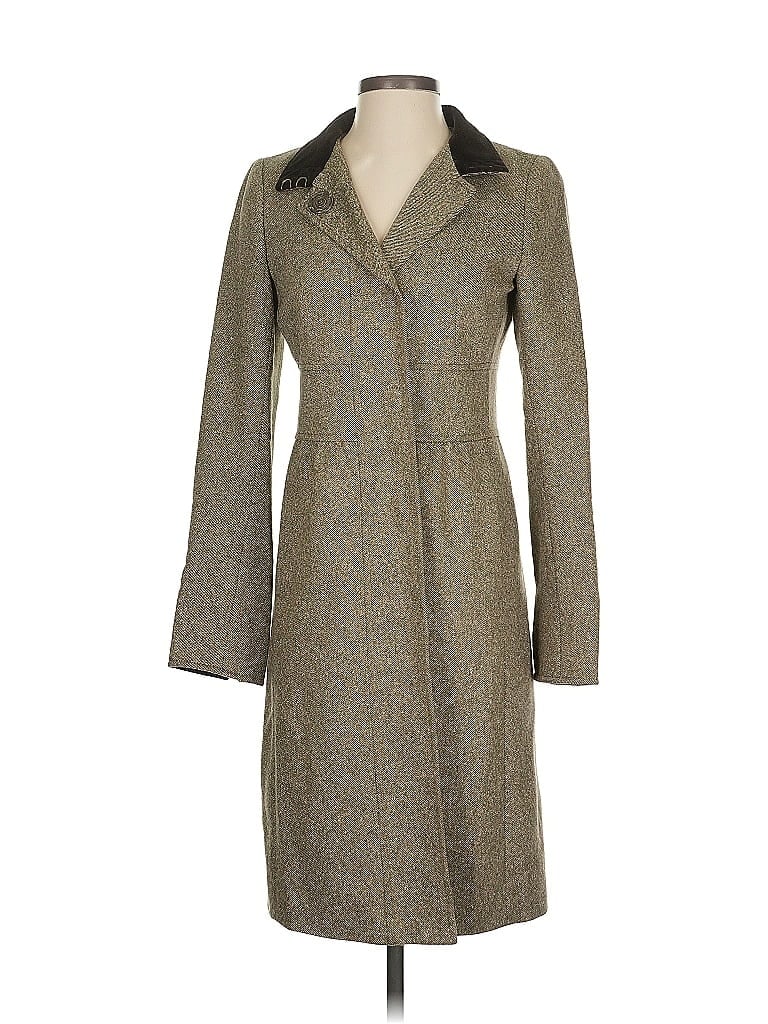 Akris Punto Gray Wool Coat Size 4 - photo 1