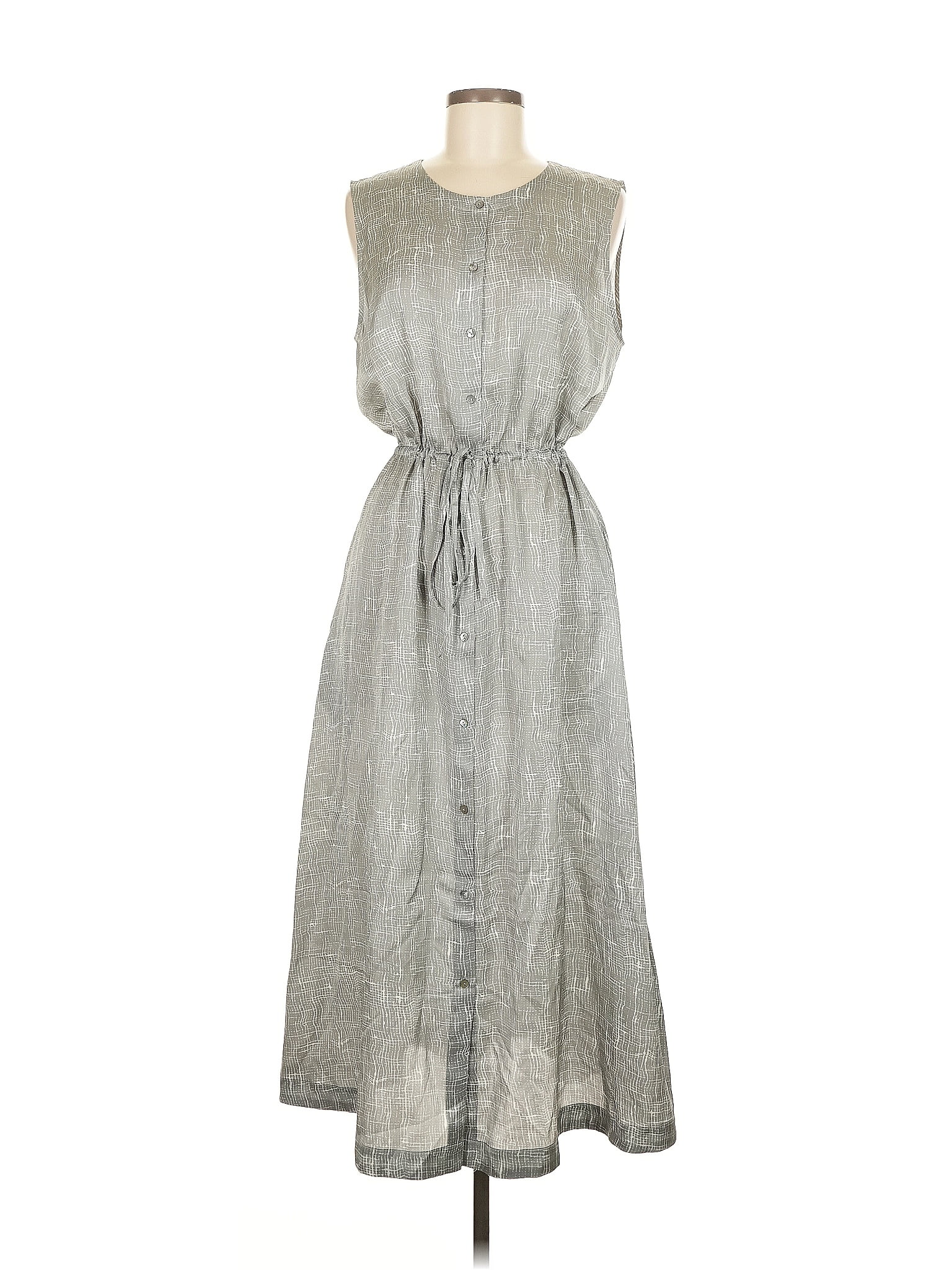 Eileen Fisher Gray Casual Dress Size M